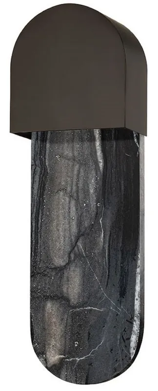 Casa Padrino lampada da parete a LED in marmo di lusso nero 13,34 x 8,26 x A. 40,64 cm - Lampada da parete per soggiorno - Lampada da parete per hotel - Lampada da parete per ristorante Meistverkauft