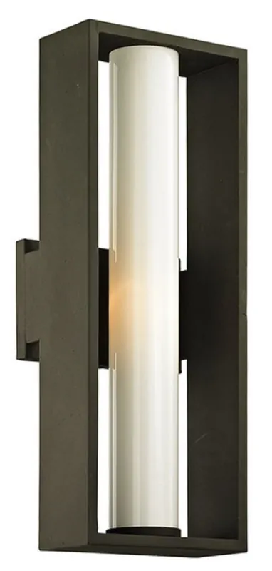 Sofort Bestellen Casa Padrino lampada da parete per esterni di lusso bronzo / bianco 17,15 x 13,97 x A. 45,09 cm - Lampada da esterno in metallo con paralume in vetro - Luci da esterno di lusso