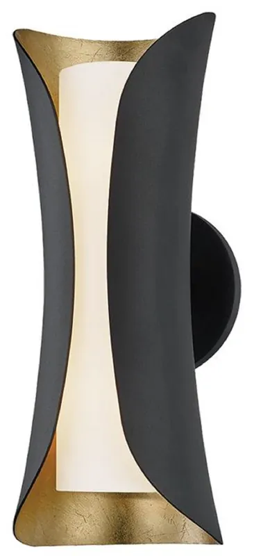 Casa Padrino lampada da parete a LED di lusso nero / oro / bianco 12,7 x 13,97 x A. 34,29 cm - Lampada da parete per soggiorno - Lampada da parete per hotel - Lampada da parete per ristorante Sonderaktion