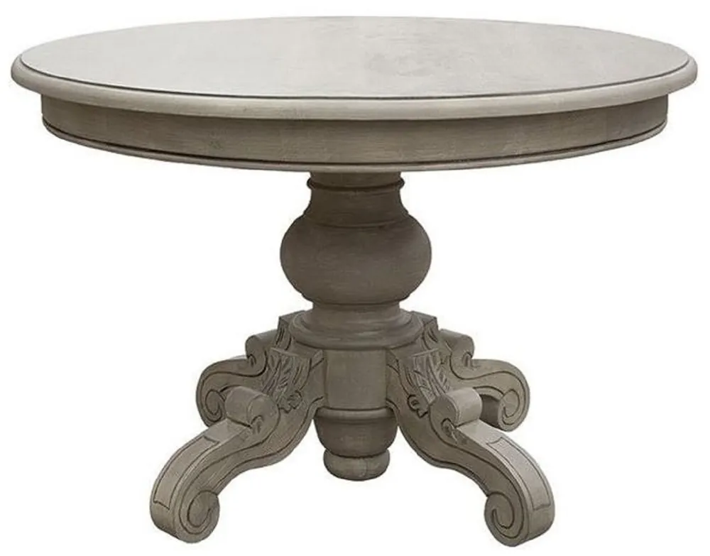 Casa Padrino tavolo da pranzo in stile country di lusso grigio Ø 120 cm Direkt Vom Hersteller