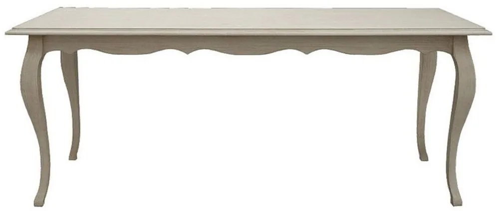 Saisonangebot Casa Padrino tavolo da pranzo in stile country di lusso grigio 200 cm