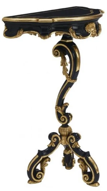 Casa Padrino consolle barocco di lusso a 3 gambe nero / oro - Fatto in Italia Jetzt Kaufen