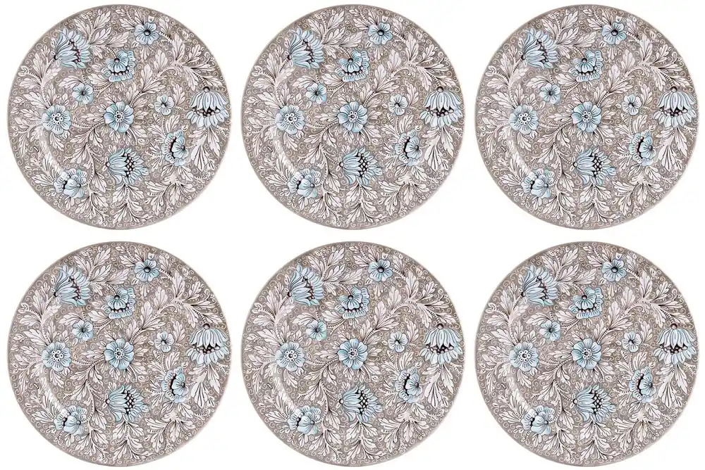 Casa Padrino set di 6 piatti di lusso in ceramica marrone Ø 32 cm - Fatto in Italia Rabatt