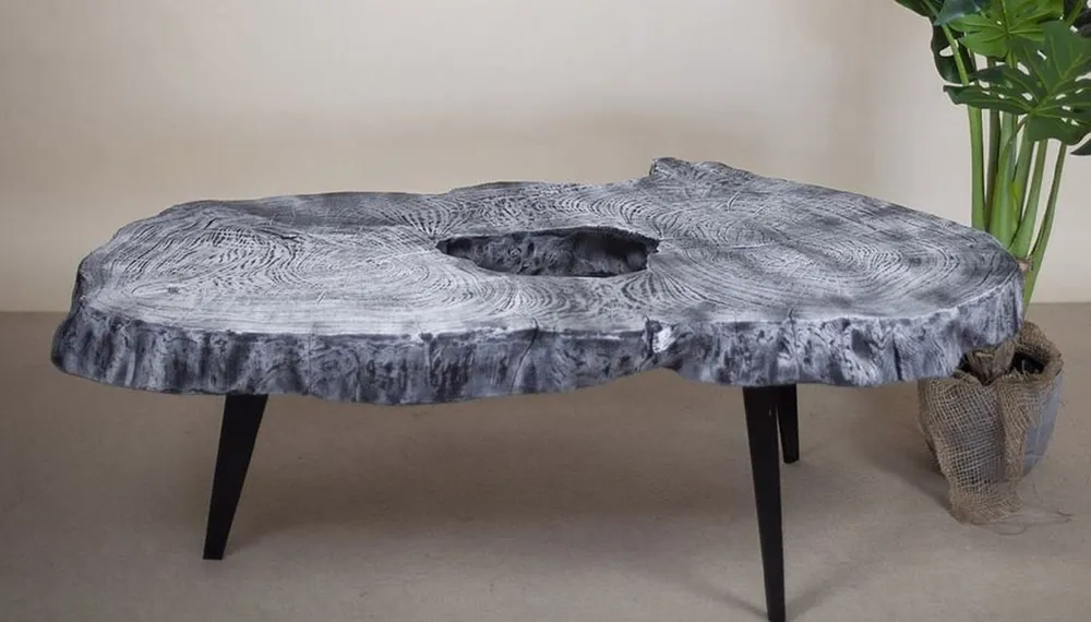Casa Padrino tavolo da salotto di lusso grigio / nero 100 x 60 x A. 50 cm Wochenendangebot
