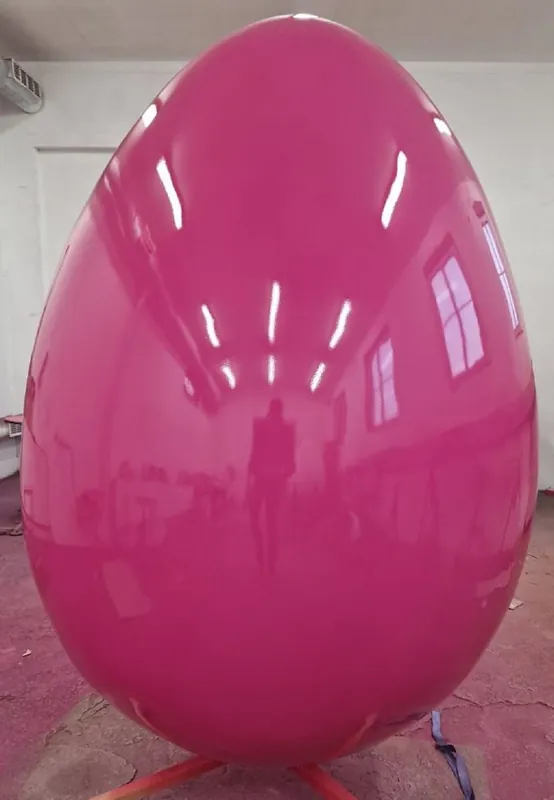 Casa Padrino Uovo di Pasqua Decorativo XXL di Lusso con Supporto Rosa 160 cm Direkt Vom Hersteller