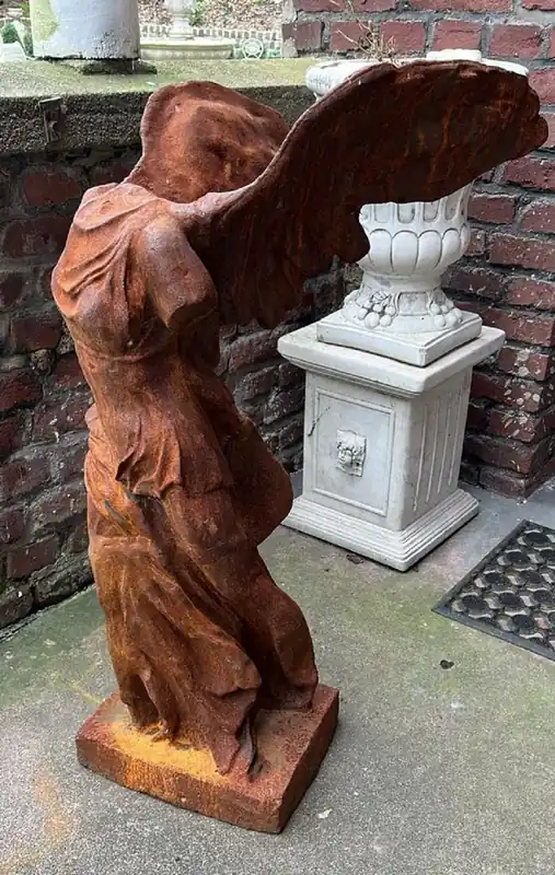 Online Kaufen Casa Padrino Scultura Art Nouveau del Giardino in Ghisa Ruggine A. 97 cm