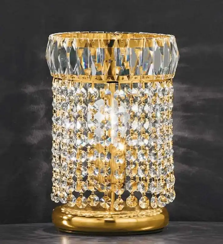 Casa Padrino Lampada da Tavolo Barocco di Lusso Oro A. 24 cm - Fatto in Italia Zertifiziert