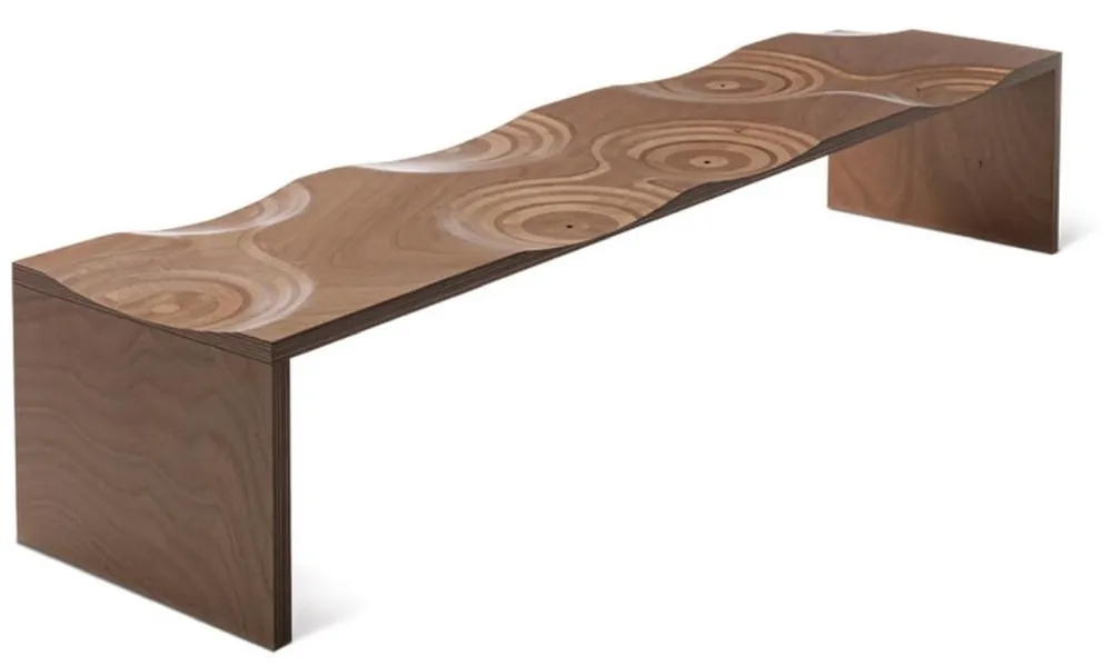 Billig Casa Padrino Panca da Giardino di Lusso Naturale / Marrone 200 cm - Fatto in Italia