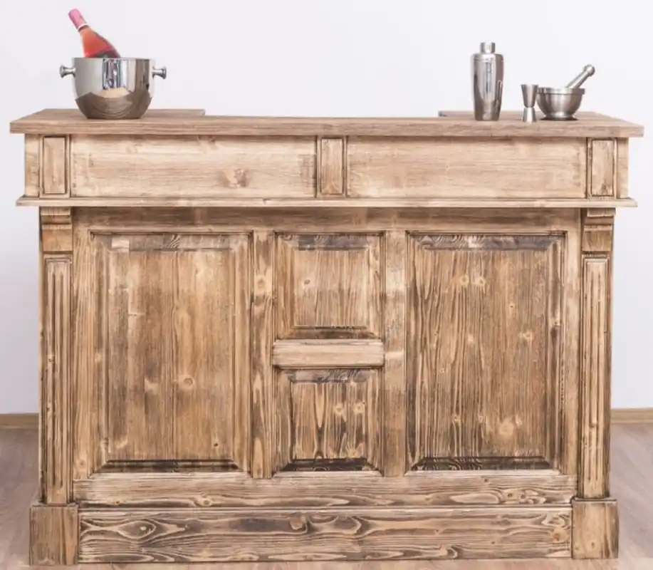 Bancone bar in stile rustico Casa Padrino bancone in legno 180 cm Knallerangebot
