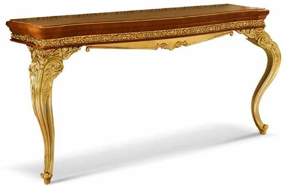 Casa Padrino consolle barocco di lusso marrone / oro 174 cm - Fatto in Italia Neuheit