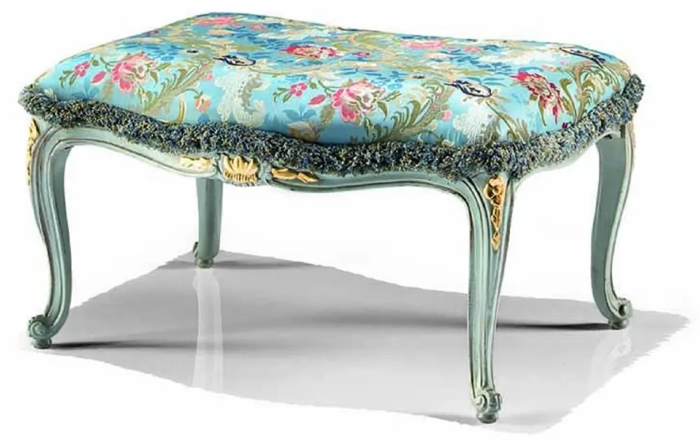 Casa Padrino sgabello barocco di lusso turchese / oro 73 cm - Fatto in Italia Mega-Angebot