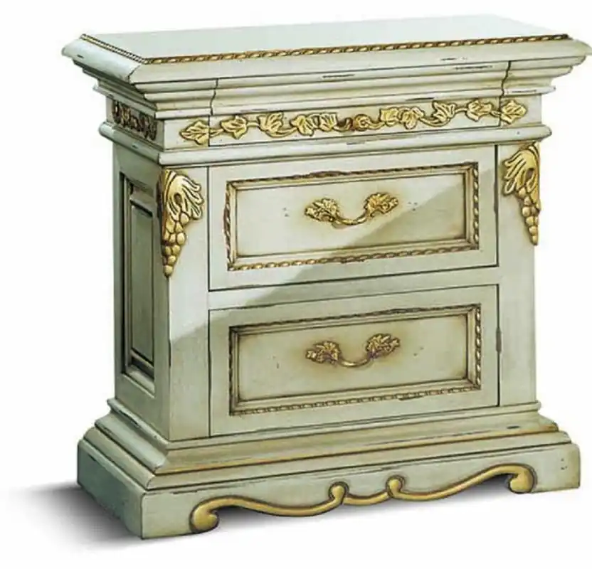 Jetzt Bestellen Casa Padrino comodino barocco di lusso avorio / oro 65 cm - Fatto in Italia