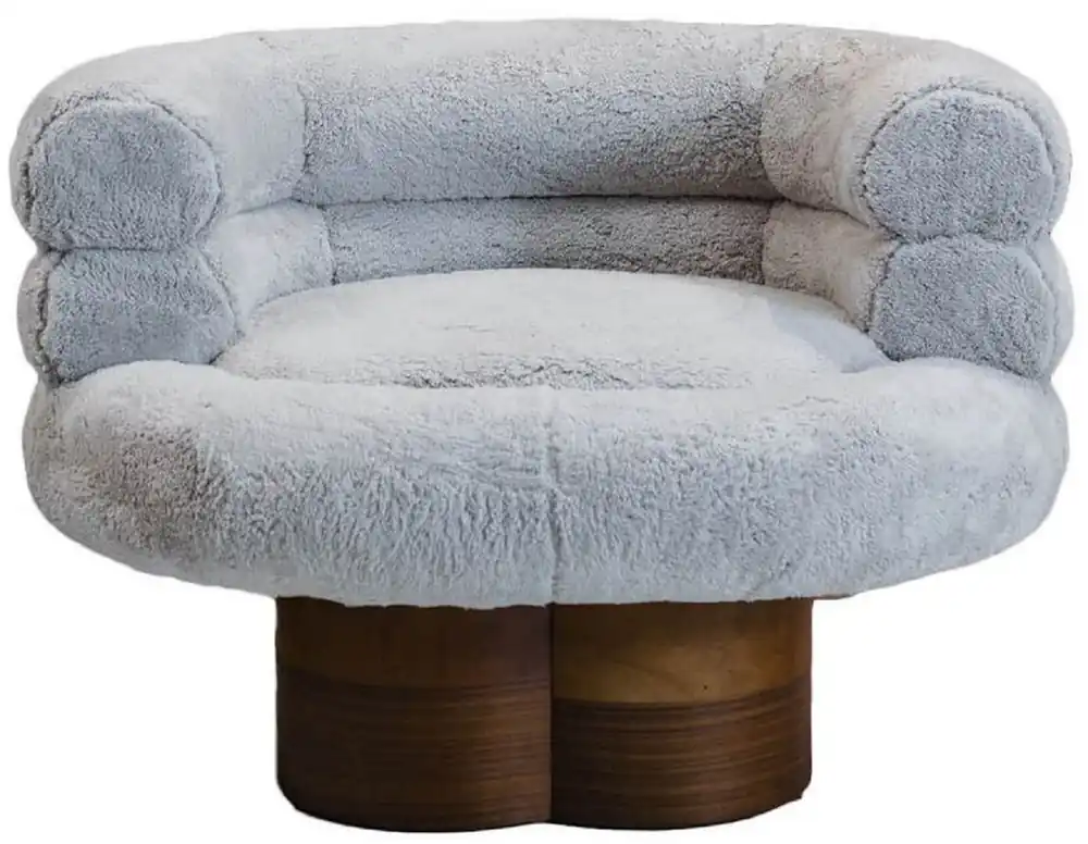 Casa Padrino poltrona di lusso da soggiorno di lusso grigio / marrone 100 cm Online Kaufen