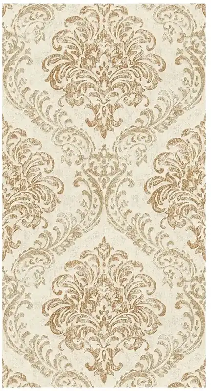 Geprüft Casa Padrino Carta da Parati in Tessuto non Tessuto Barocco Crema / Oro Metallizzato
