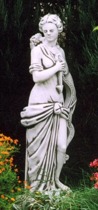 Top-Preis Casa Padrino Scultura Decorativa da Giardino in Pietra Art Nouveau Signora Grigio A. 130 cm