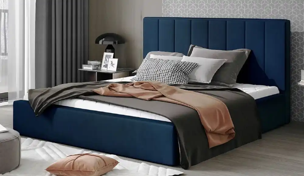 Casa Padrino Letto Matrimoniale di Lusso con Materasso Blu - Varie Dimensioni Wochenendangebot