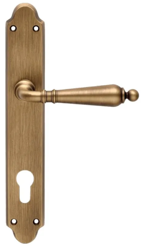 Preiswert Casa Padrino set di maniglia per porta barocco ottone patinato A. 20,4 cm - Fatto in Italia