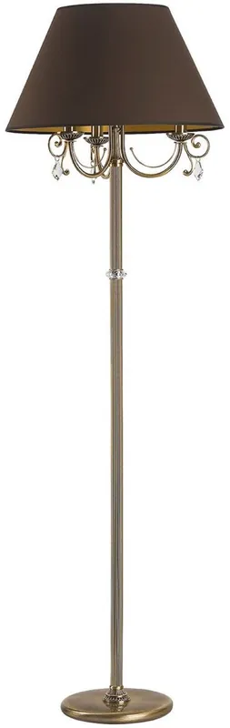 Casa Padrino lampada da terra barocco di lusso in cristallo ottone con patina / marrone scuro A. 172 cm Markenprodukt