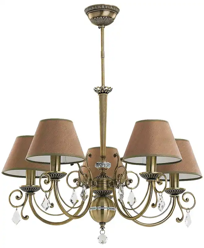 Preiswert Casa Padrino lampadario in cristallo barocco di lusso ottone con patina / marrone Ø 66 cm