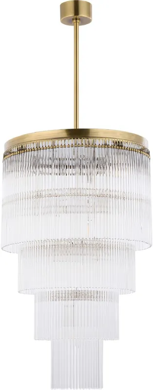Nur Für Kurze Zeit Casa Padrino lampadario per hotel di lusso ottone con patina Ø 45 x A. 95 cm
