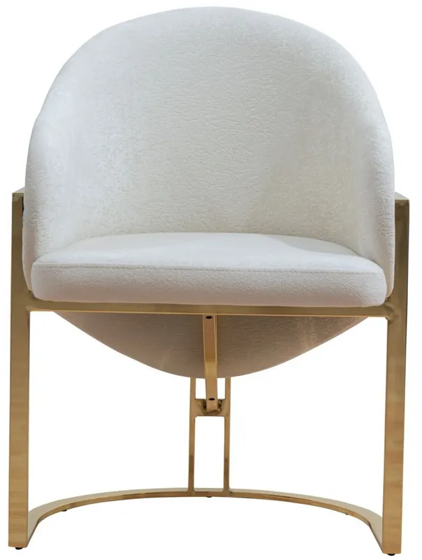Casa Padrino sedia da pranzo di lusso con braccioli bianco / oro A. 84 cm Top-Seller