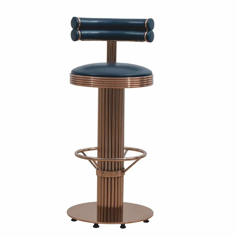 Sonderangebot Casa Padrino sedia bar di lusso rame / nero A. 96 cm