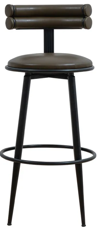 Begrenztes Angebot Casa Padrino sedia bar di lusso marrone scuro / nero A. 98 cm