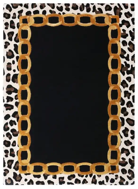 Neu Im Sortiment Casa Padrino Tappeto di Lusso con Disegno Leopardato - Varie Misure