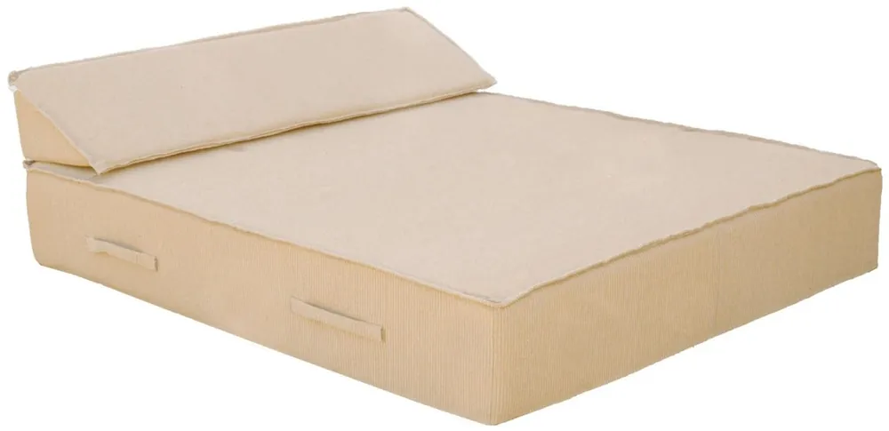Preiswert Casa Padrino lettino da giardino doppio di lusso beige 180 x 160 cm