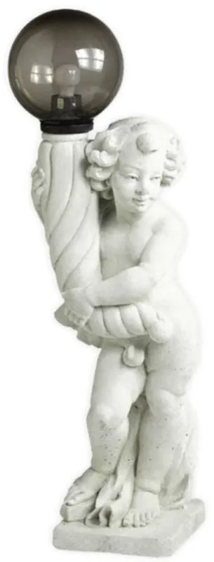 Casa Padrino lampada da giardino Art Nouveau scultura bianco / nero A. 112 cm Beliebt