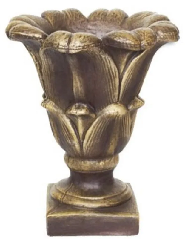 Günstig Casa Padrino vaso da fiori barocco marrone antico / oro Ø 49 x A. 58 cm