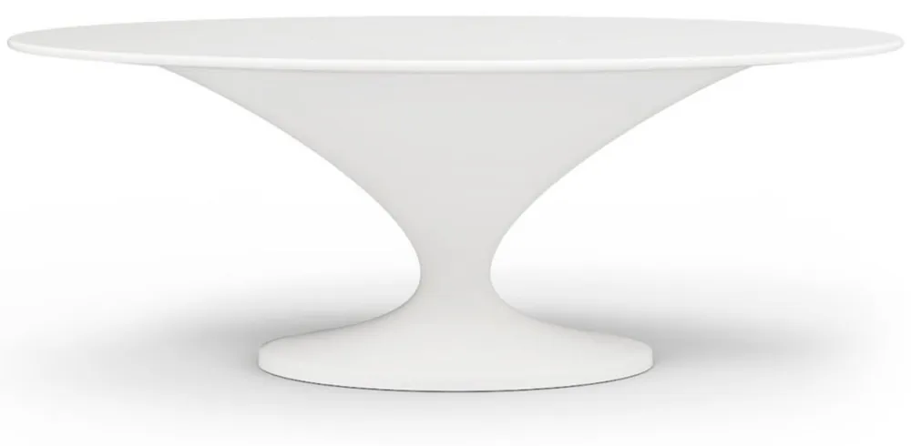 Casa Padrino tavolo da pranzo da giardino di lusso bianco opaco 200 x 120 x A. 75 cm Schneller Versand