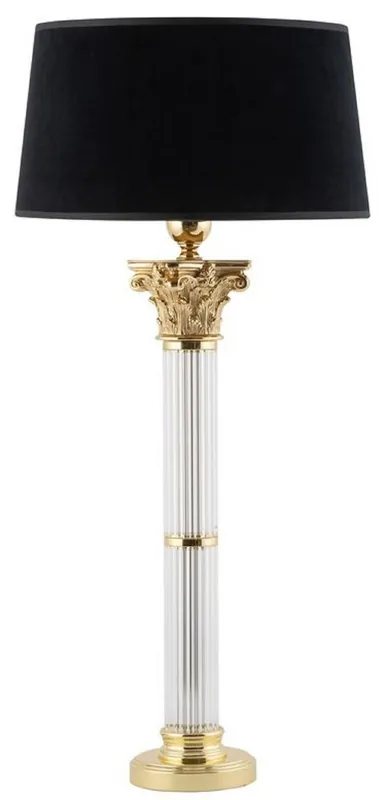 Casa Padrino lampada da tavolo barocco di lusso oro opaco / nero A. 70 cm Mega-Angebot