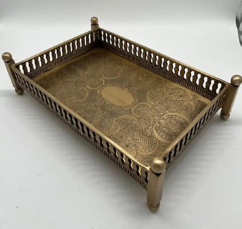 Angebot Casa Padrino vassoio da portata di lusso in ottone 32 cm