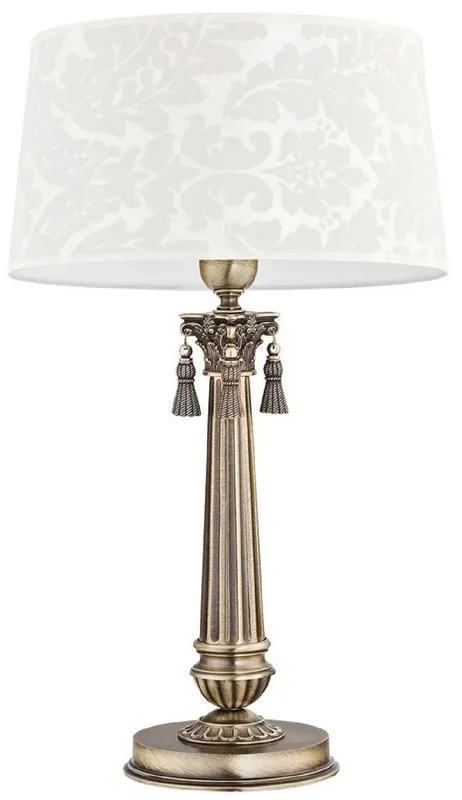 Neue Ware Casa Padrino lampada da tavolo barocco di lusso ottone con patina / bianco Ø 32 x A. 53 cm