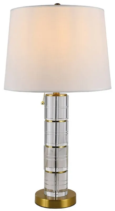 Casa Padrino lampada da tavolo di lusso in vetro oro / bianco Ø 40 x A. 66 cm Saisonangebot