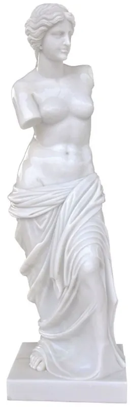 Schneller Versand Casa Padrino Scultura Decorativo Art Nouveau di Lusso in Marmo Donna Bianco A. 180 cm