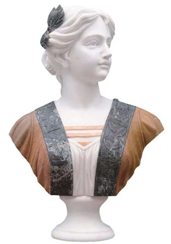 Casa Padrino busto decorativo in marmo barocco di lusso dama bianco / marrone / nero A. 60 cm Ausverkauf