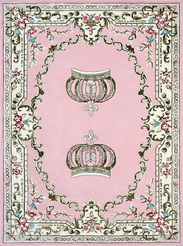Pompöös di Casa Padrino tappeto barocco di lusso corona di Harald Glööckler rosa - Varie Misure Bestpreis