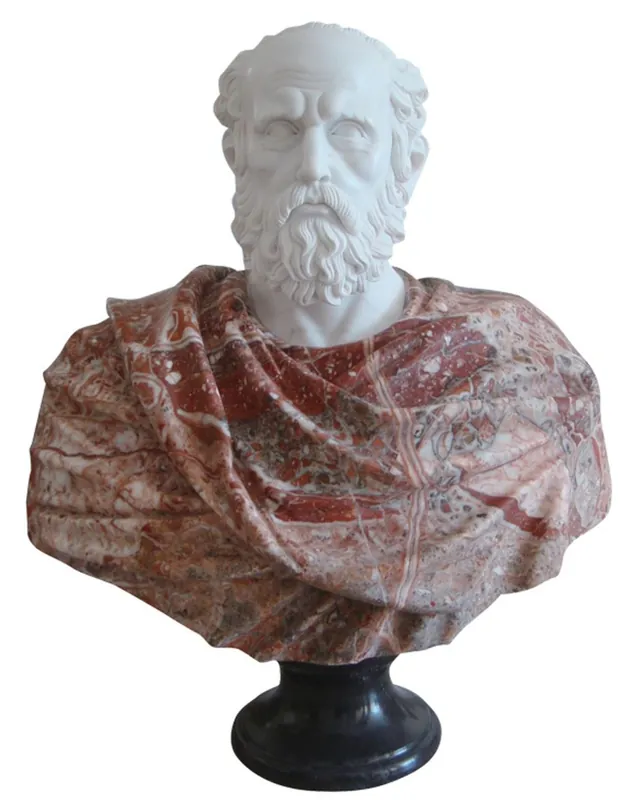 Casa Padrino busto in marmo in stile antico di lusso bianco / rosso / nero A. 90 cm Online Kaufen