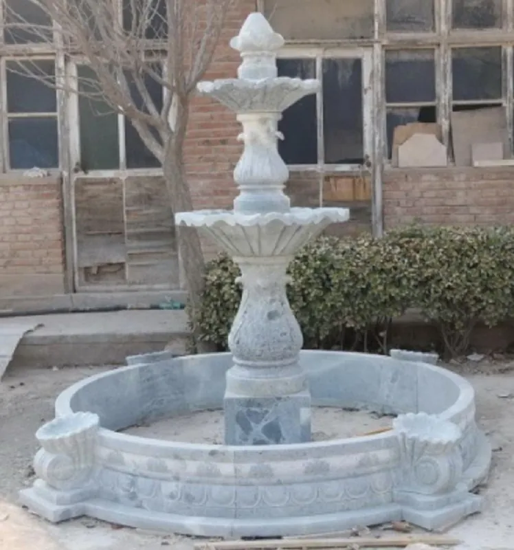 Casa Padrino fontana barocco di lusso in marmo azzurro Ø 245 x A. 210 cm Rabatt