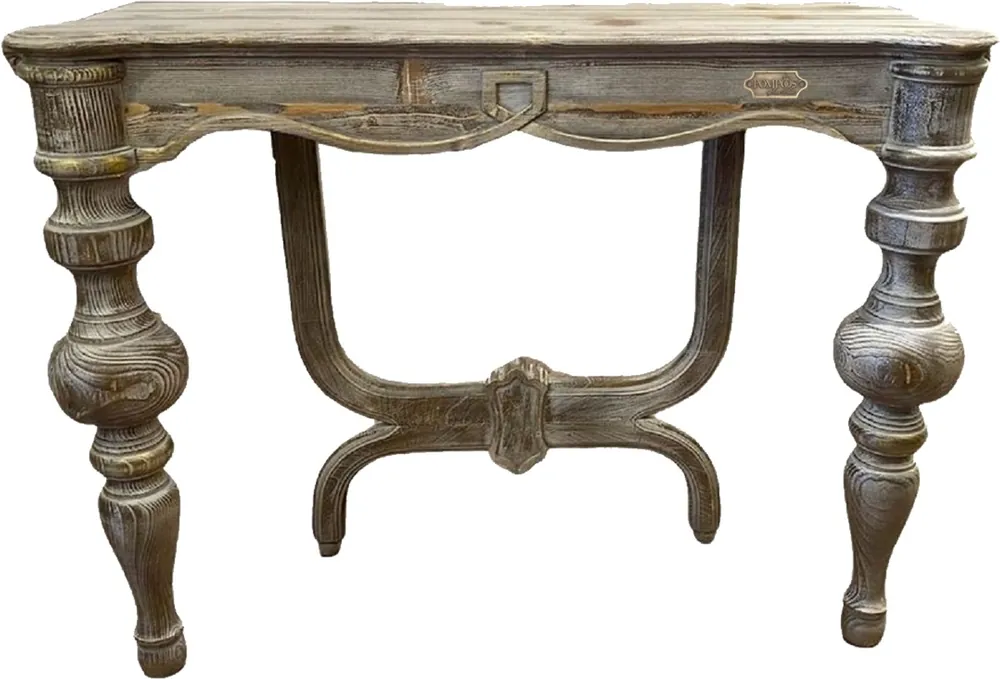 Knallerangebot Pompöös di Casa Padrino consolle in stile country di lusso Provenza grigio antico 100 cm - Progettato da Harald Glööckler