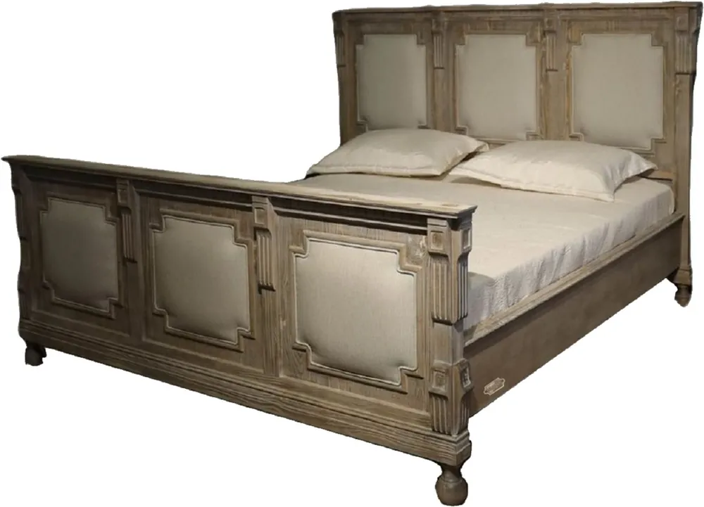 Pompöös di Casa Padrino letto matrimoniale in stile country di lusso Provenza grigio antico - Progettato da Harald Glööckler Preiswert