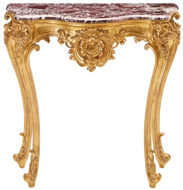 Casa Padrino consolle barocco di lusso con piano in marmo oro / rosso 93 x A. 88 cm - Mobili Barocchi - Fatto in Italia Preiswert