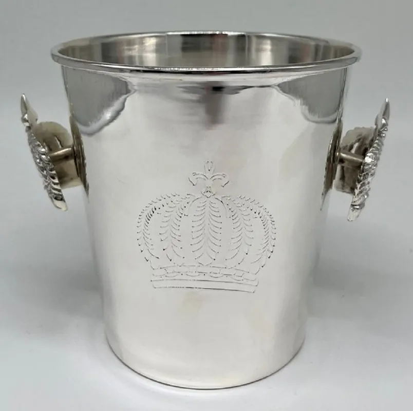 Pompöös di Casa Padrino refrigeratore per champagne barocco di lusso corona argento A. 14 cm - disegnata da Harald Glööckler Top-Preis