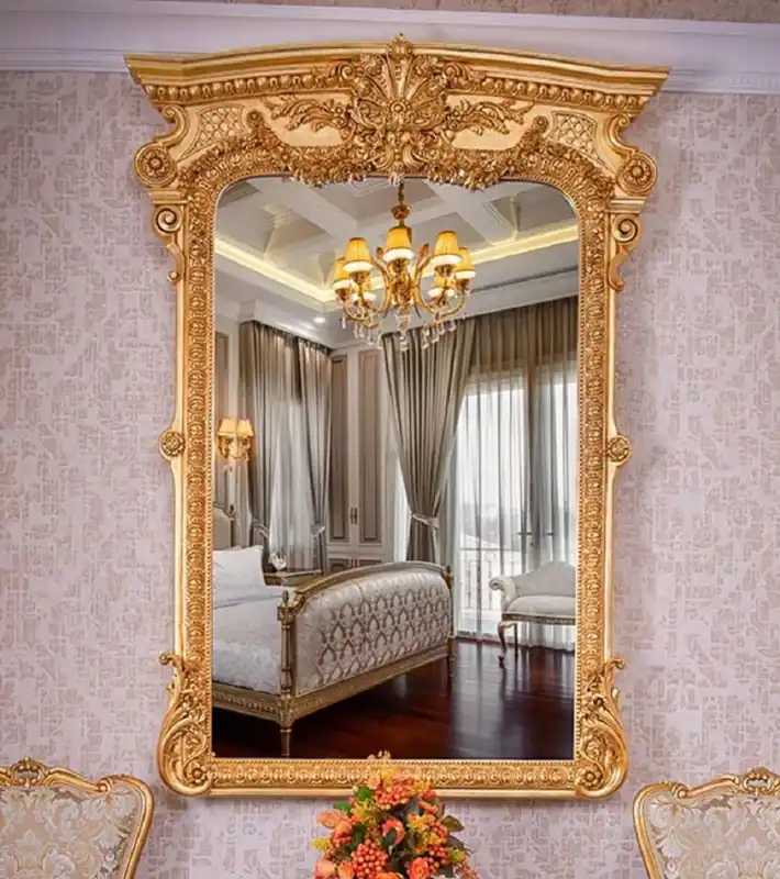 Casa Padrino specchio barocco di lusso oro A. 175 cm - Magnifico specchio da parete in stile barocco - Fatto in Italia Sonderaktion