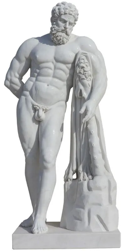 Jetzt Kaufen Casa Padrino scultura in marmo decorativa da giardino uomo grigio A. 180 cm