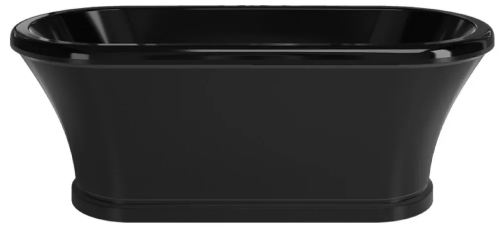 Casa Padrino vasca da bagno Art Nouveau nero 170 cm - Vasca da bagno autoportante in stile retrò Knallerangebot