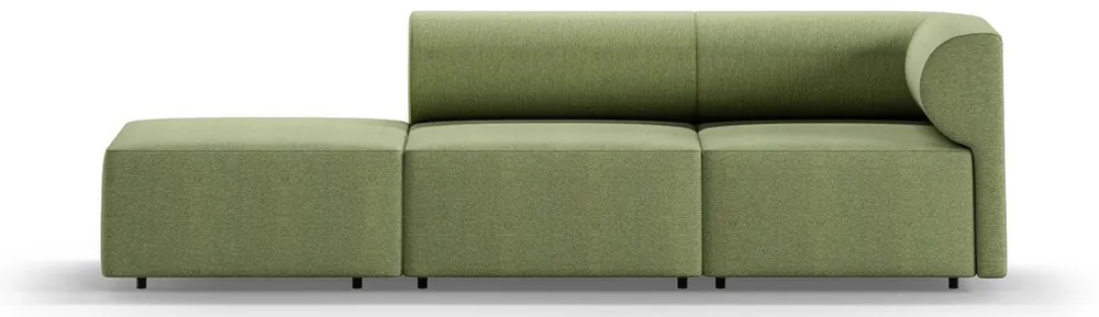 Casa Padrino Divano di Lusso Lato Destro Verde 270 cm - Divano Soggiorno Modulare - Mobili Soggiorno di Lusso Letzte Chance