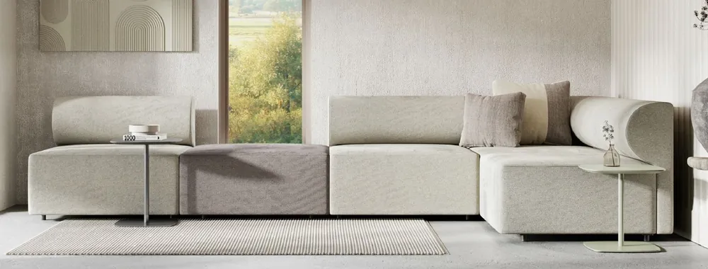 Neue Kollektion Casa Padrino Divano ad Angolo di Lusso Grigio / Grigio Scuro 360 x 180 cm - Divano Soggiorno Modulare - Mobili di Lusso